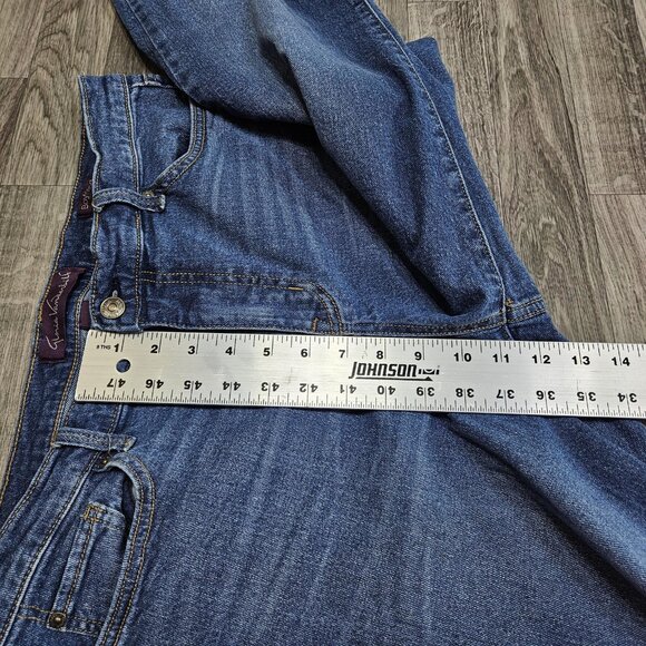 Gloria Vanderbilt Boyfriend Jeans Womens 10 Blue Medium Wash Mid Rise Stretch - Picture 9 of 10
